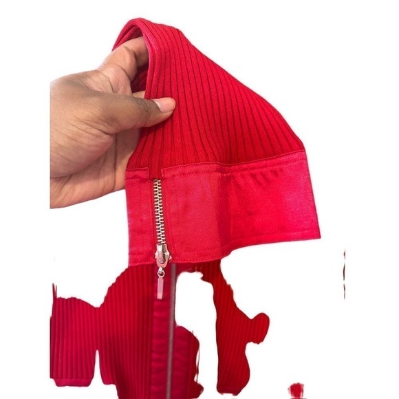 Red Mixed Media Zip Up My Favorite Things by Colleen Lopez Size 3X - Picture 5 of 9